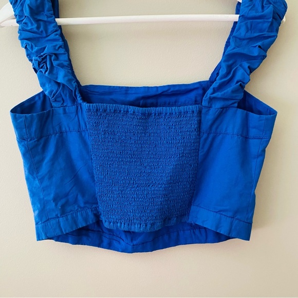 Free People Ashley Tank Mazarine Blue Sz Medium - Picture 6 of 8